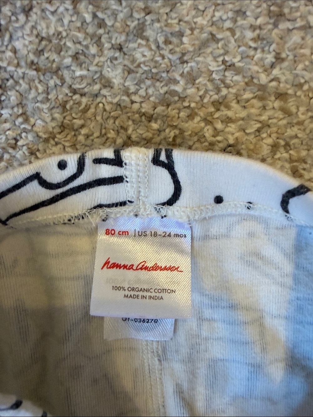 Hanna Andersson Baby Animal Print Neutral Leggings - Picture 2 of 5